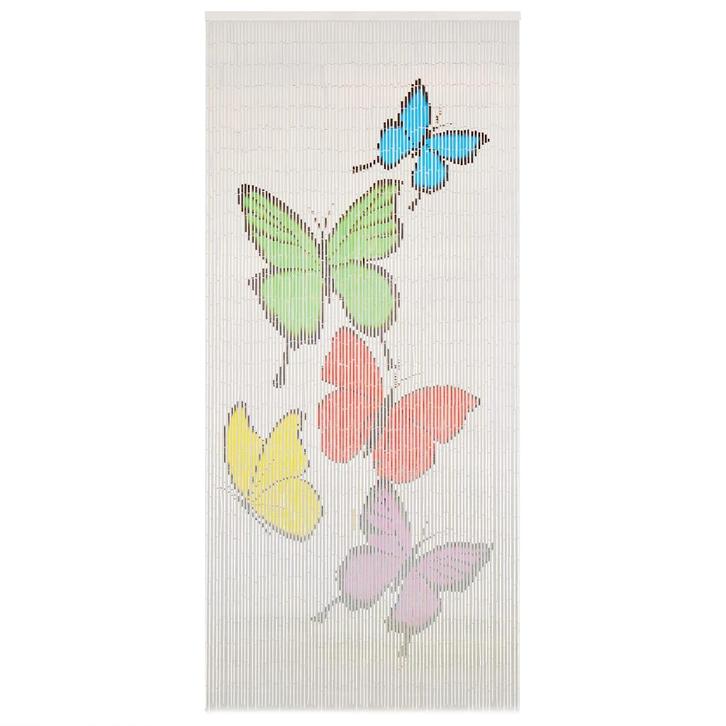 vidaXL Vliegengordijn 90x200 cm bamboe, Huis en Inrichting, Stoffering | Gordijnen en Lamellen, Nieuw, Verzenden