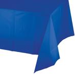 Blauw Tafelkleed Plastic 2,74m, Verzenden, Nieuw