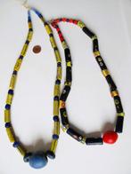 West-Afrika Glas 2 halskettingen van oude glazen kralen