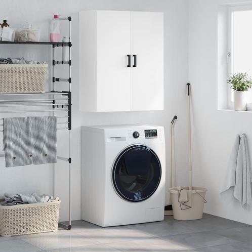 vidaXL Wandkast 69,5x34x90 cm wit, Huis en Inrichting, Kasten | Buffetkasten, 25 tot 50 cm, Nieuw, Overige houtsoorten, Minder dan 100 cm