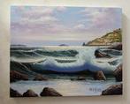 Bruno DI GIULIO (XX) - Mareggiata à Posillipo, Antiek en Kunst, Kunst | Schilderijen | Modern