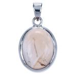 Zilveren Citrien edelsteen ovaal glad - 2 kettinghanger, Sieraden, Tassen en Uiterlijk, Kettinghangers, Verzenden, Nieuw