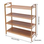 Bamboe Schoenenrek – 4-Laags Open Organizer met Grote Capaci, Huis en Inrichting, Verzenden, Nieuw