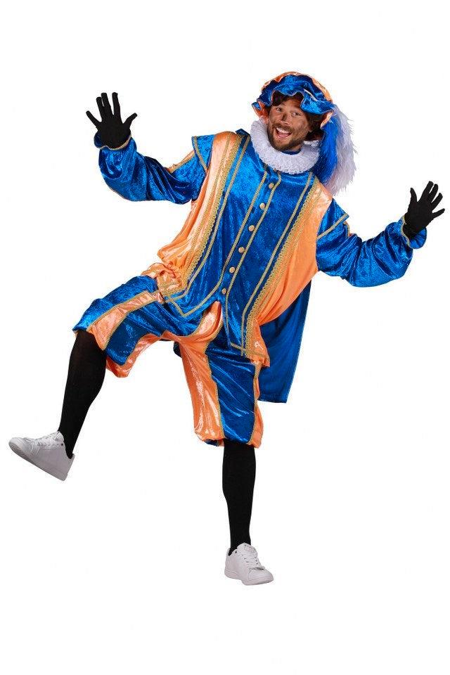 Pietenpak Bilbao met cape Oranje-Blauw - XS, Diversen, Sinterklaas, Verzenden