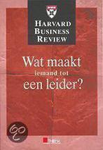 Wat maakt iemand tot een leider? / Harvard business review, Boeken, Verzenden, Gelezen