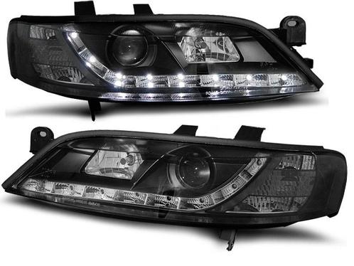 Koplampen Opel Vectra B 99-02 Devil Eyes real DRL LED Zwart, Auto-onderdelen, Overige Auto-onderdelen, Ophalen of Verzenden