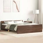 vidaXL Bedframe hoofd- en voeteneinde bruin eikenkleur, Bruin, Verzenden, Nieuw, 190 cm of minder
