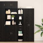 vidaXL Dressoir modern zwart eikenkleurig, Huis en Inrichting, Kasten | Dressoirs, Verzenden, Nieuw, Minder dan 50 cm