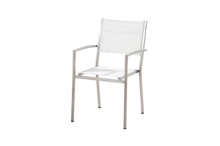 4 Seasons Outdoor Plaza stapelbare stoel white SALE |, Tuin en Terras, Tuinsets en Loungesets, Ophalen of Verzenden