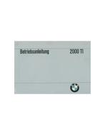 1967 BMW 2000 TI INSTRUCTIEBOEKJE DUITS