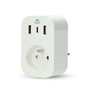 Slimme stekker | Nedis Smartlife, Doe-het-zelf en Verbouw, Elektra en Kabels, Nieuw, Verzenden