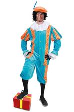 Pietenpak Amando turquoise/oranje luxe, Ophalen of Verzenden, Nieuw