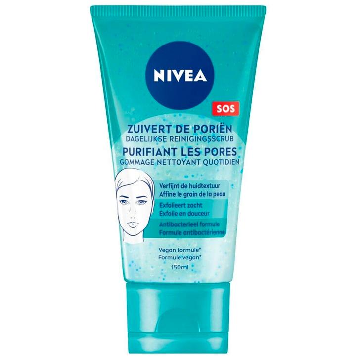 NIVEA SOS Dagelijkse Reinigingsscrub, Sieraden, Tassen en Uiterlijk, Uiterlijk | Gezichtsverzorging, Nieuw, Verzenden