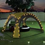 vidaXL Partytent met LED en 4 zijwanden 3,6x3,6x2,3 m groen, Verzenden, Nieuw, Partytent