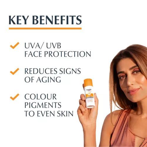 Eucerin Sun Photoaging Control SPF50+ Tinted Medium, Sieraden, Tassen en Uiterlijk, Uiterlijk | Gezichtsverzorging, Nieuw, Verzenden