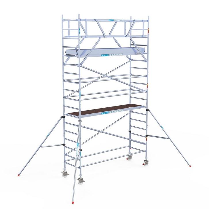 Rolsteiger Original 90x305 6,2m werkhoogte vrijstaand, Doe-het-zelf en Verbouw, Steigers, Rolsteiger of Kamersteiger, Nieuw, 5 meter of hoger