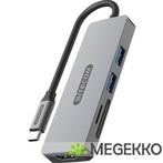 Sitecom 5 in 1 USB-C Multiport Adapter, Verzenden, Nieuw, Sitecom
