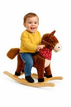 Bruin Hobbelpaard met Geluid - Pluche Speelgoed voor kind, Ophalen of Verzenden, Nieuw
