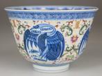 Porseleinen schaal - Familie Rose - Kraanvogels - Guangxu