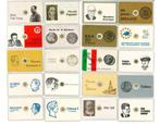 Wereld. Set n. 20 Monete Commemorative in Oro 8K – Eroi e