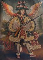 Cuzco Perú School - Archangel St Miguel Charging an Arquebus