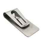 Fako Bijoux® - Geldclip - Moneyclip - RVS - Veer - 55x27mm -, Verzenden, Nieuw