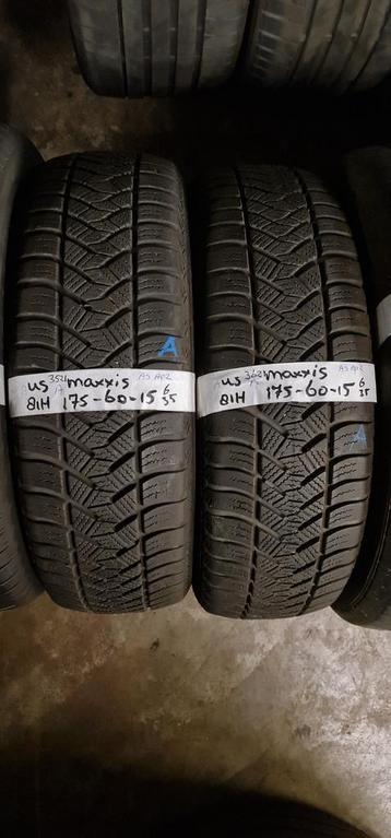 2x 175-60-15 Maxxis All Season 6mm €25 Per Band 175 60 15 beschikbaar voor biedingen