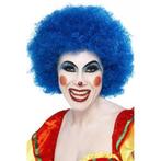 Blauwe clown pruik voor volwassenen - Pruiken unisex, Verzenden, Nieuw