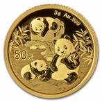 Gouden China Panda 3 gram 2025, Verzenden, Oost-Azië, Losse munt, Goud