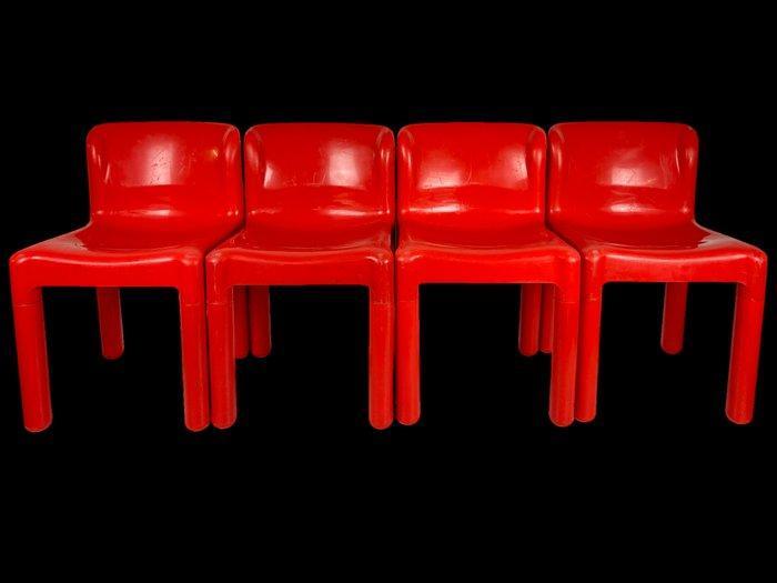 Kartell - Carlo Bartoli - Stoel (4) - 4875 - Polypropyleen, Antiek en Kunst, Antiek | Meubels | Stoelen en Banken