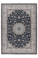 Wasbaar Vloerkleed | Dunya | Medaillon | Navy | 160x230 cm, Verzenden, Nieuw