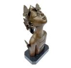 sculptuur, Butterfly girl - 30 cm - Brons, Marmer, Antiek en Kunst