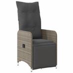 Grijze Poly Rattan Tuinstoel | OP = OP | Ruimte Besparend, Tuin en Terras, Tuinstoelen, Ophalen of Verzenden, Nieuw, Rotan, Verstelbaar