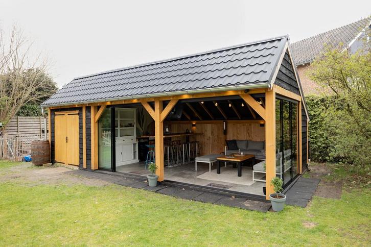 SPECIALE DEAL! Drentse kapschuur van 9x4m €12.647 ex btw, Tuin en Terras, Overkappingen, Veranda, Nieuw, Verzenden