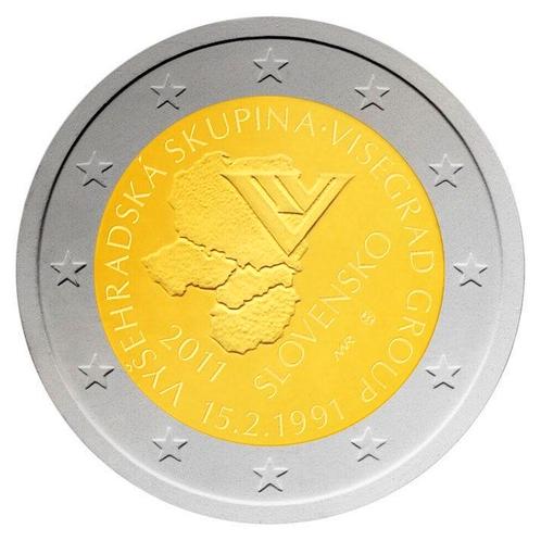 Slowakije 2 Euro Visegrad 2011, Postzegels en Munten, Munten | Europa | Euromunten, Verzenden