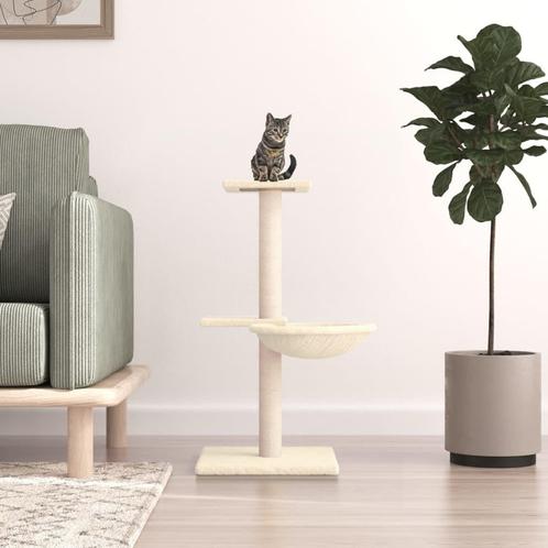 vidaXL Kattenmeubel met sisal krabpalen 72 cm crèmekleurig, Dieren en Toebehoren, Katten-accessoires, Nieuw, Verzenden