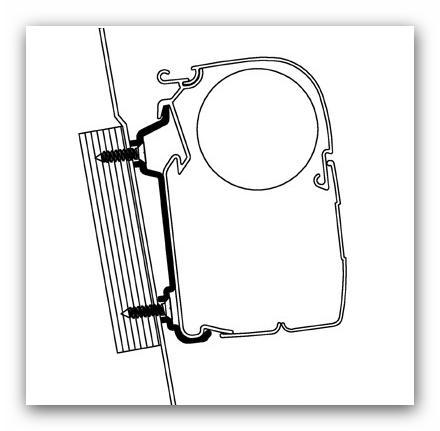 Thule Ford Transit Highroof Adapter Serie 5 (2St.) camper, Caravans en Kamperen, Caravan accessoires, Nieuw, Verzenden