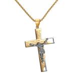 Fako Bijoux® - Cubaans Kruis Jesus Voor Mannen - Ketting Met, Sieraden, Tassen en Uiterlijk, Verzenden, Nieuw