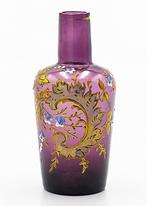 Moser & Söhne Enamelled Glass Vase 1910 - Vaas - Glas, Antiek en Kunst