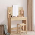 vidaXL Kaptafel met spiegel 96x39x142 cm sonoma eikenkleurig, Verzenden, Nieuw