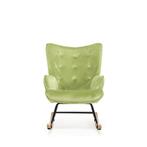 Aemely® Schommelstoel Steerne - Dino Groen Velvet, Blank H, Ophalen of Verzenden, Nieuw, Stoel(en)