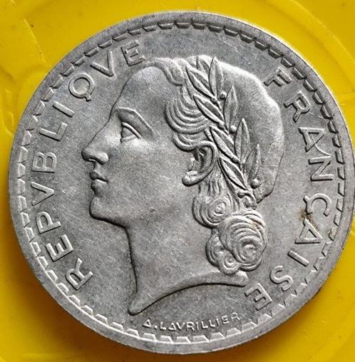 Frankrijk. 5 Francs 1945-C Lavrillier Alu (Zonder, Postzegels en Munten, Munten | Europa | Euromunten