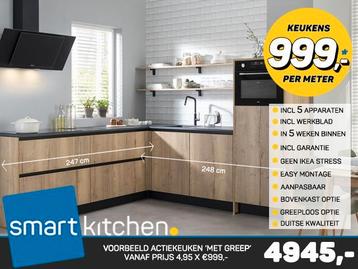 De Mooiste Hoekkeukens voor slechts !!! 999 !!! per meter! beschikbaar voor biedingen