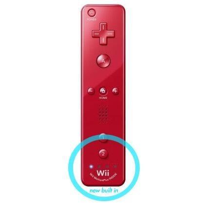 Wii Controller / Remote Motion Plus Rood Origineel, Spelcomputers en Games, Spelcomputers | Nintendo Wii, Zo goed als nieuw, Ophalen of Verzenden