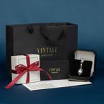 Witgouden solitair hanger met diamant 14 krt, Ophalen of Verzenden, Nieuw