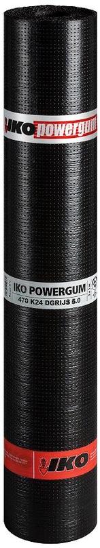 IKO Powergum 470K24 donkergrijs 5.0 x 1 mtr., Ophalen of Verzenden, Nieuw