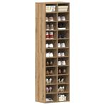 vidaXL Schoenenkast 54x34x183 cm spaanplaat ambachtelijk, Verzenden, Nieuw