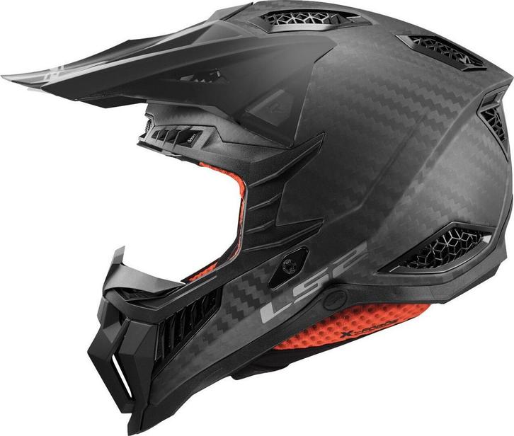 LS2 MX703 C X-Force Pro FIM Mat Carbon 06 Crosshelm, Motoren, Kleding | Motorhelmen, 3XL of groter, Nieuw met kaartje, Overige merken