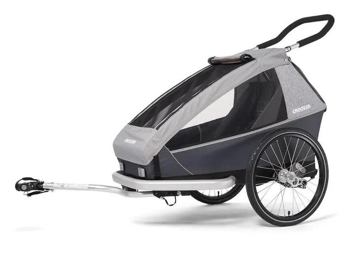 Kid Keeke 1 - Steengrijs (Kinderkarren), Fietsen en Brommers, Fietsaccessoires | Aanhangers en Karren, Nieuw, Ophalen of Verzenden