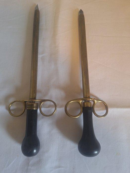 Medisch instrument - Brons, Hout, Staal - Trocar chirurgisch, Antiek en Kunst, Antiek | Wandborden en Tegels